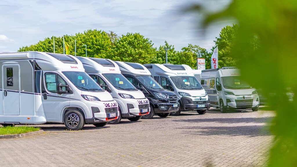 Wohnwagen und Wohnmobil mieten in Sachsen-Anhalt Caravan-Center Kuhfuß Goitzsche Camping Friedersdorf Muldestausee